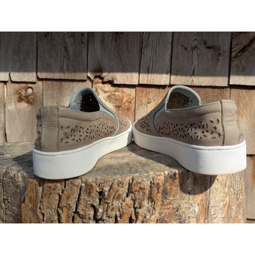Vionic Taupe Perforated Slip-On Sneakers - Picture 3 of 7